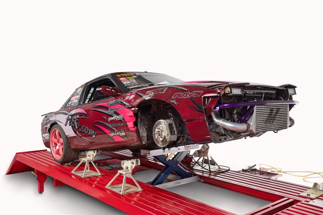 Car up on a Black Jack